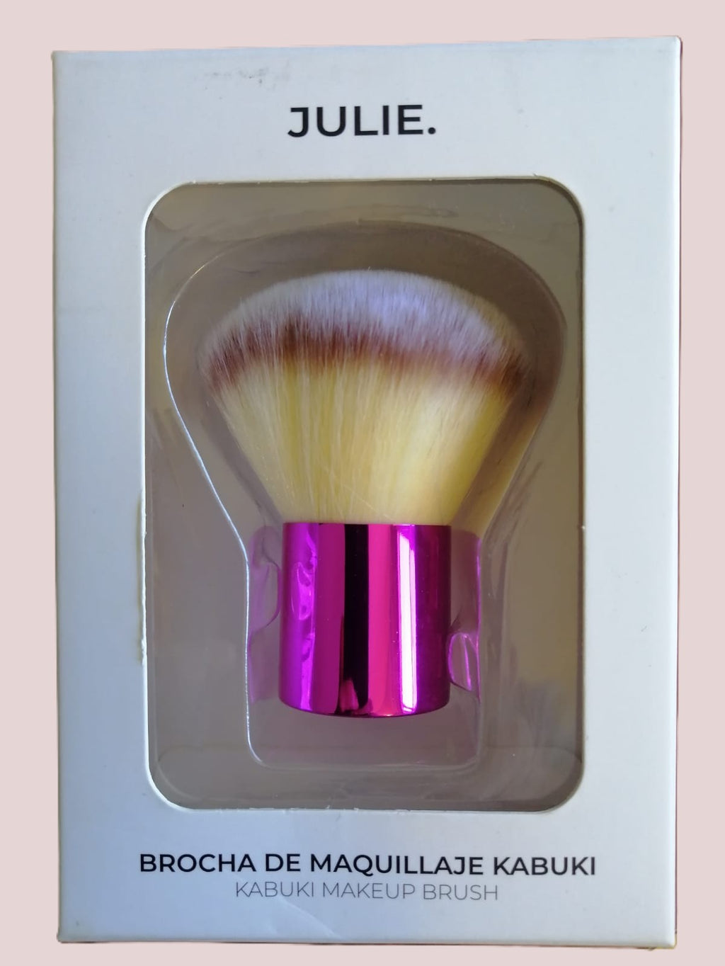 Brocha kabuki empaque pack belleza esencial
