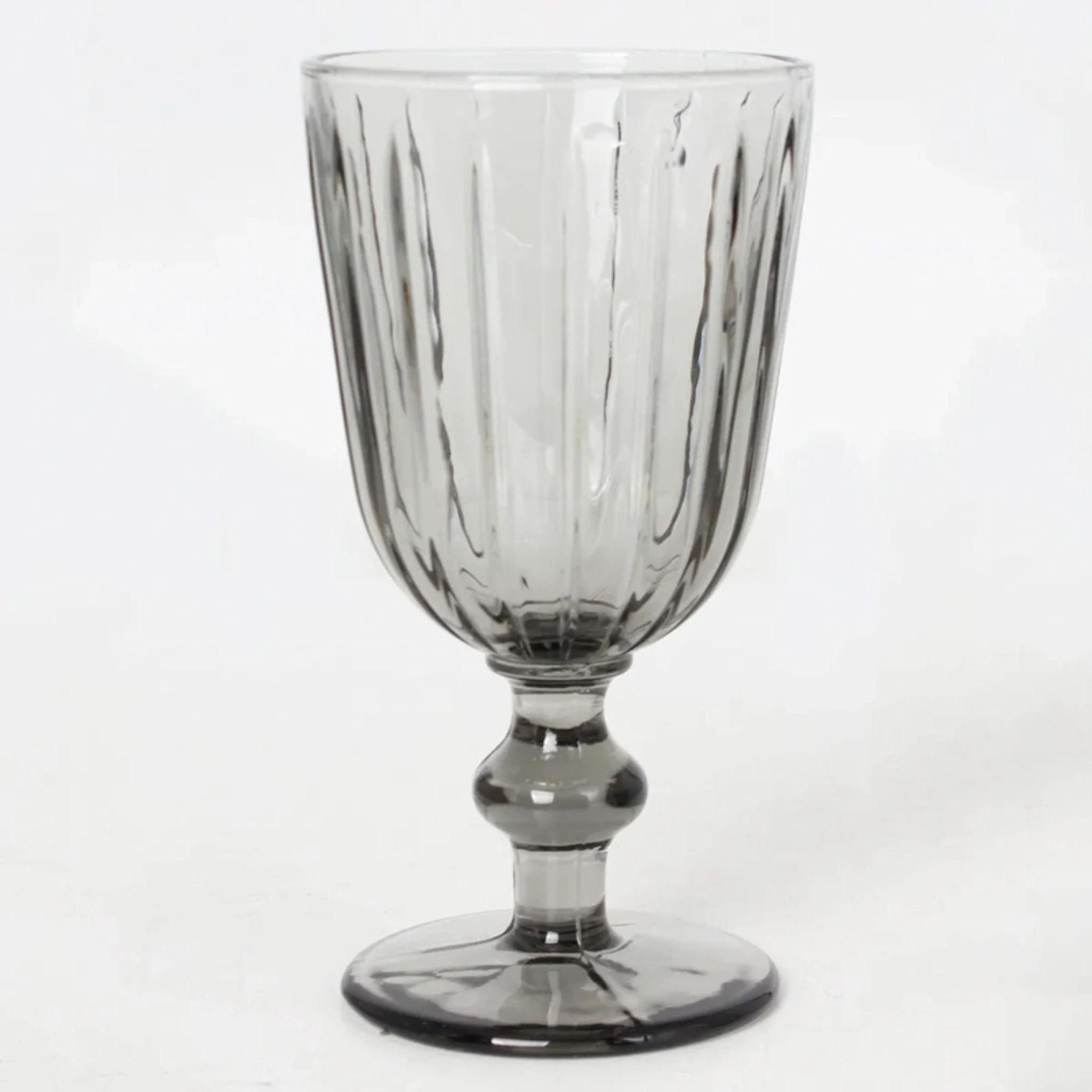 COPA ESPIGA HUMO VIDRIO SET 4 UNIDADES