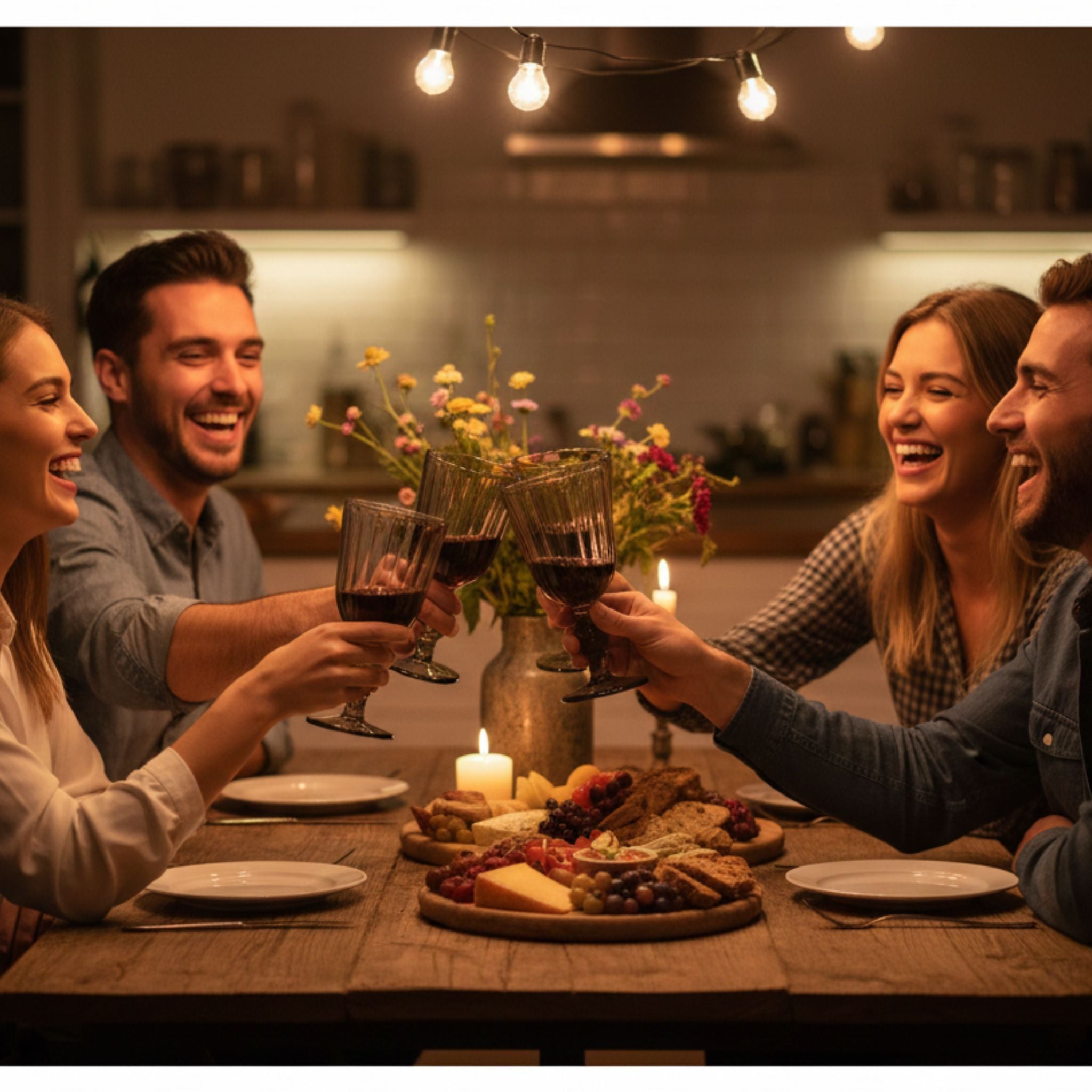 COPA ESPIGA HUMO VIDRIO SET 4 UNIDADES