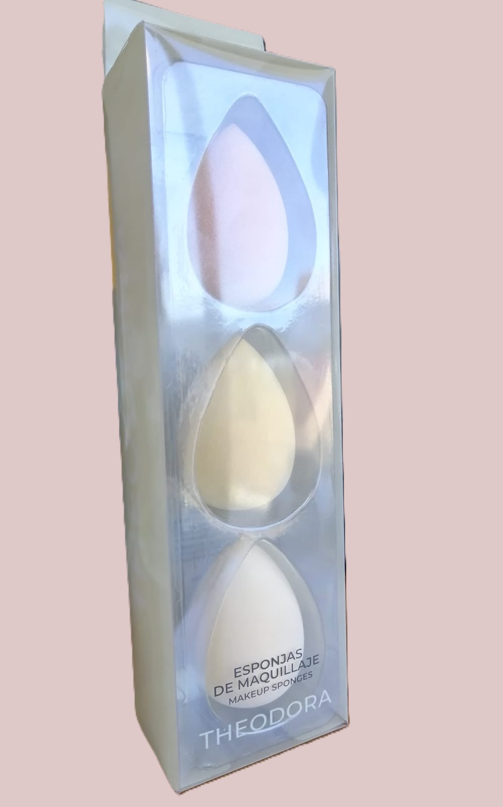 ESPONJA PARA MAQUILLAJE 3 PZS CON FORMA DE HUEVO