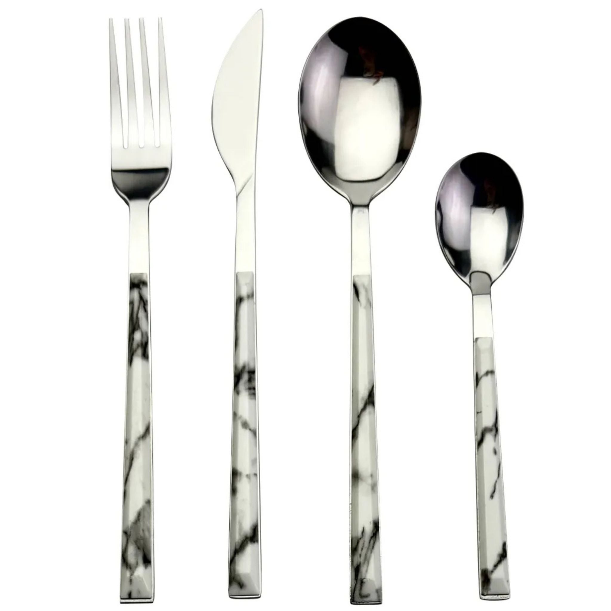 JUEGO DE CUBIERTOS ACERO INOXIDABLE 6 PERSONAS - 24 PIEZAS