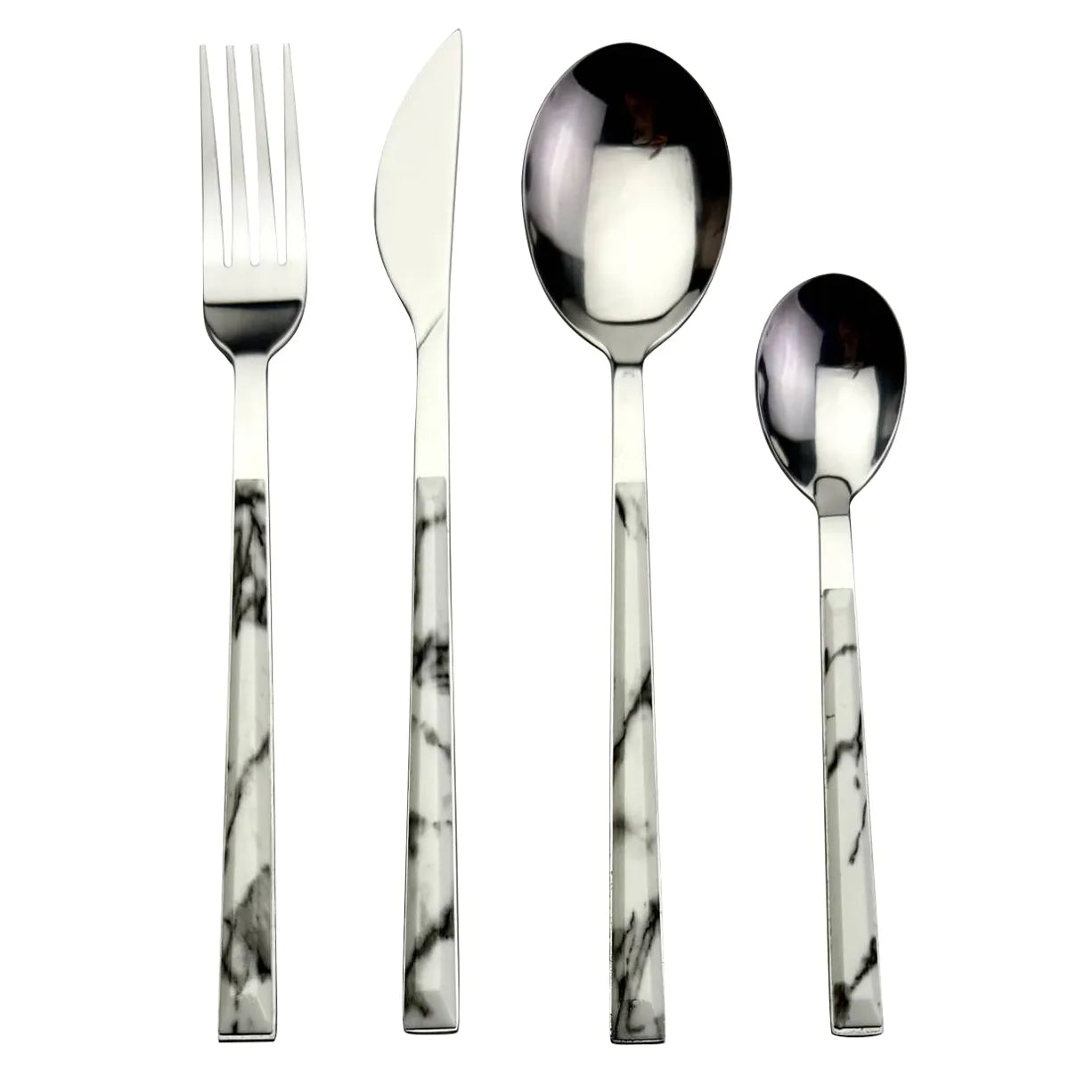 JUEGO DE CUBIERTOS ACERO INOXIDABLE 6 PERSONAS - 24 PIEZAS