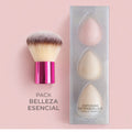 Pack Belleza Esencial brocha kabuki y esponjas maquillaje

